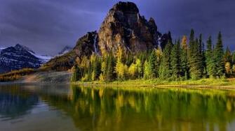 Mountains Trees Canada British Columbia Wallpaper Imgprix