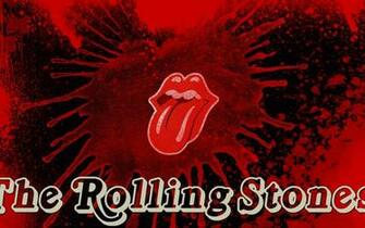 The Rolling Stones Tongue Logo Widescreen Wallpaper