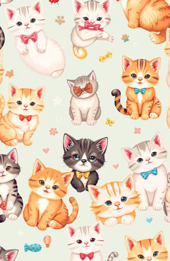 Cute Cat Drawings Wallpaper