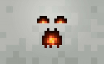 A Fearsome Ghast Haunting The Nether In Minecraft