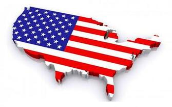 3d Usa Flag On Map HD Wallpaper Desktop WallscreenHD