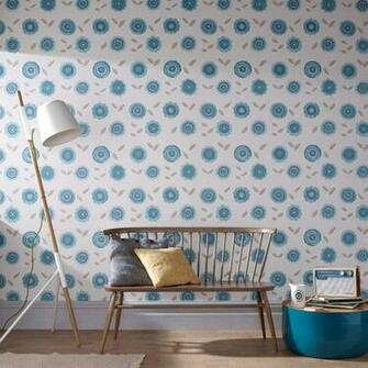 Radiance Teal Graham And Brown Wallpaper R