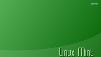 Linux Mint Font Green Background HD Wallpaper