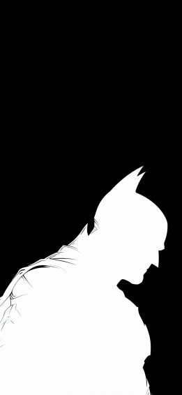 Black Batman Silhouette On White Wallpaper Best Dc
