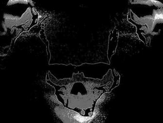 Desktop Wallpaper Pc Grayscale Tri Skull Design