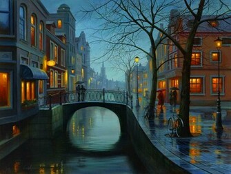 Rainy Evening Wallpaper