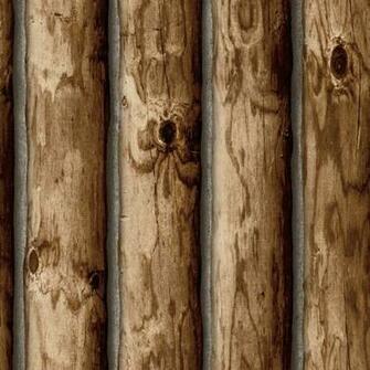 Union Rustic Marissa Cabin Logs L X W Peel And Stick