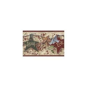 Beige Live Laugh Love Wallpaper Border Rf3521bd