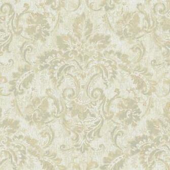 Cream And Grey Antique Damask Wallpaper Wall Sticker Outlet