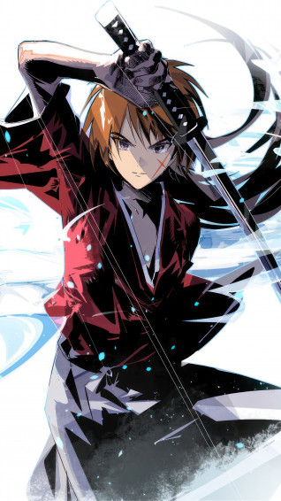 Rurouni Kenshin Himura Katana 4k Wallpaper iPhone HD Phone