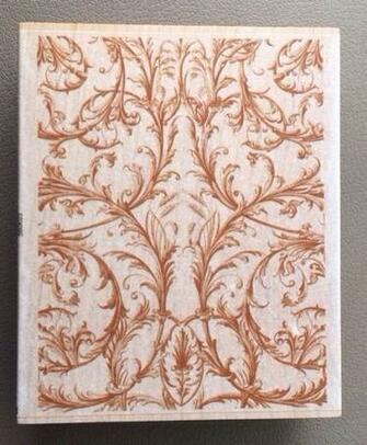 All Night Media Anna Griffin Rubber Stamp Floral Scroll Vines Backgro