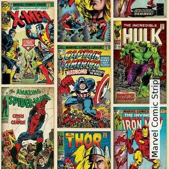 Tapeten Marvel Comic Strip