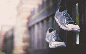 Shoes Photography Modern Fence Sneakers HD Wallpaper Desktop