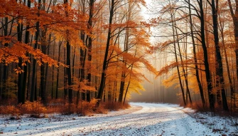 Fall Winter Background Wallpaper