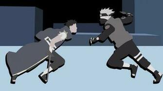 Minimalist Kakashi Vs Obito HD Wallpaper Background Image