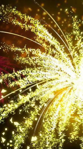 Yellow Fireworks iPhone Wallpaper HD