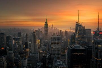 Man Made New York Cities United States Usa City Cityscape Night