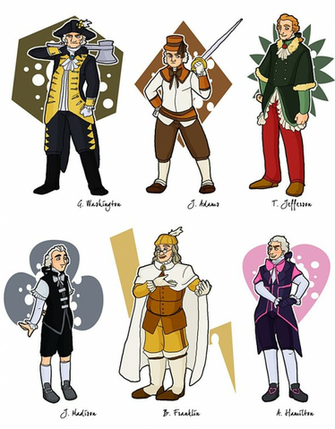 Magical Girl Founding Fathers By Publius Er