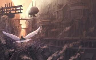 Steampunk Fantasy Wallpaper Art Artwork