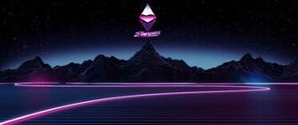 Ethereum Synthwave Wallpaper
