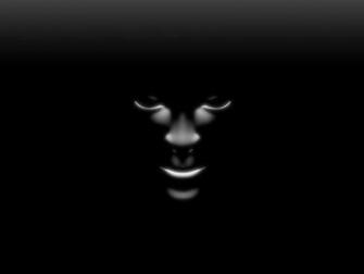 Black Background White Mask Dark Wallpaper