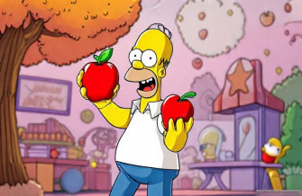 Homer Simpson Apple Wallpaper