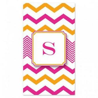Pink And Orange Chevron Custom Cell Phone Home Screen