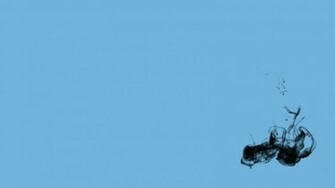 Baby Blue Black Wallpaper
