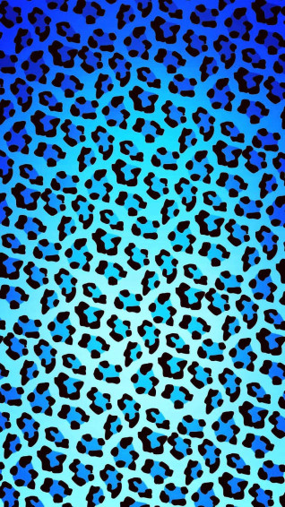 A Blue And Black Leopard Print Wallpaper