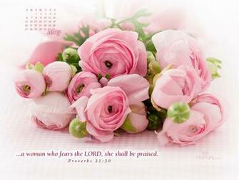 May Woman Praised Desktop Calendar Monthly Calendars