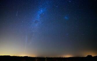 Blue Space The Star Night Sky Stars Background HD Wallpaper