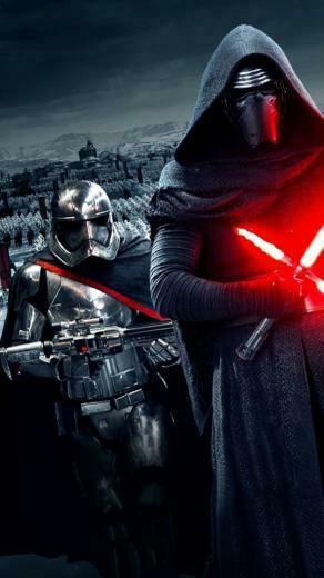Star Wars The Force Awakens Wallpaper Kylo Ren Captain Phasma