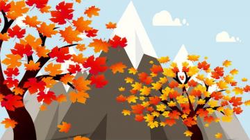 Vector Illustrated Late Autumn 4k Wallpaper Kde Store