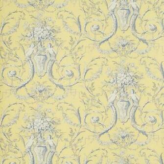 Toile Wallpaper Grasscloth