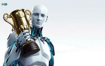 Eset Nod32 3d Robot HD Wallpaper In For
