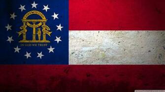 Grunge Flag Of Georgia Us State 4k HD Desktop Wallpaper For