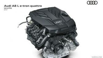 Audi A8 L E Tron V6 Tfsi Engine HD Wallpaper