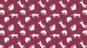 Cat Background Patterns Pattern Red