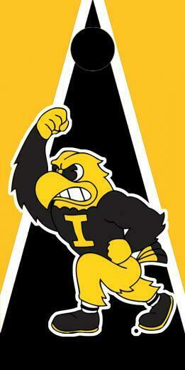Iowa Hawkeyes Herky Punching