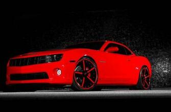 Red Camaro Cars Machines Technics Wallpaper
