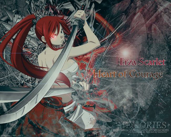Un Fond D Cran Erza Scarlet De Fairy Tail Que J Ai Cr L