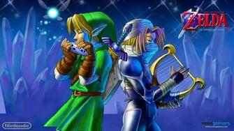 Logo Y Link Montando A Epona En La Otra Aparece Pradera De Hyrule