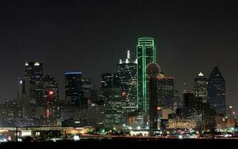 Texas Dallas Night Skyline Wallpaper For Widescreen