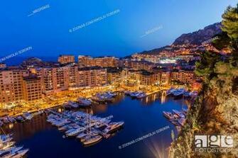 Cityscape Of Monaco Travel And Architecture Background Stock