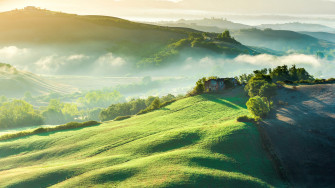 Mountain Green Grass Field Scenery Wallpaper 4k