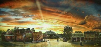 Wild West Town Wallpaper Townby Llywellyn00