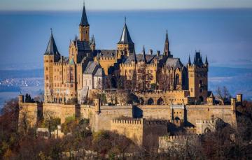 Wallpaper Autumn Trees Germany Castle Baden