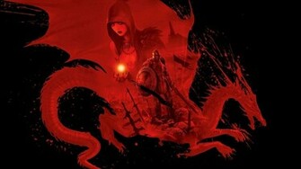 Dragon Age Red Widescreen Wallpaper