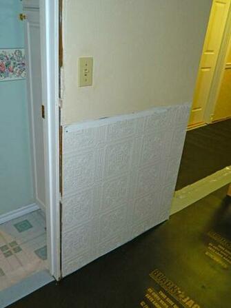 Wallpaper Below The Chair Rail You Can See That I Have Put Down A