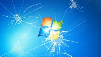 Broken Glass Windows Wallpaper